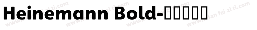 Heinemann Bold字体转换